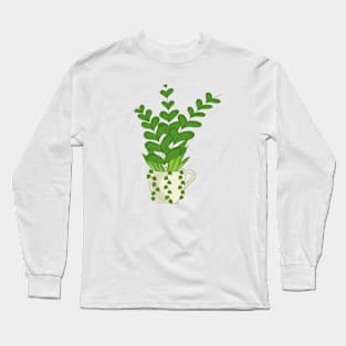 Plants in a Coffee Mug Long Sleeve T-Shirt